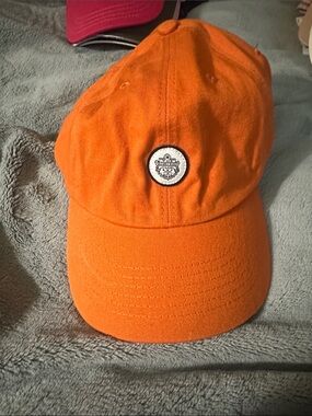 CONNOR Orange Baseball Cap with Embroidered Patch